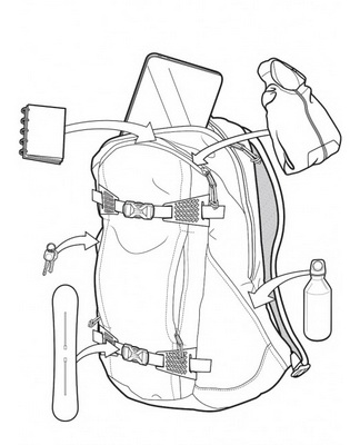 Burton Day Hiker 25l creme brulee triple ripstop cordura
