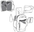 рюкзак Burton Multipath travel pack dress blue basket ikat